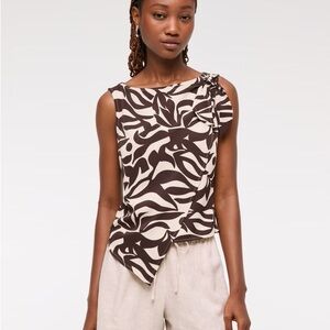 Abercrombie women’s knotted scarf top